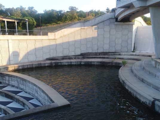 MSE Wall at the Lake Lenexa Dam