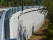 Completed MSE Retaining Wall on the Broad Street Parkway Project