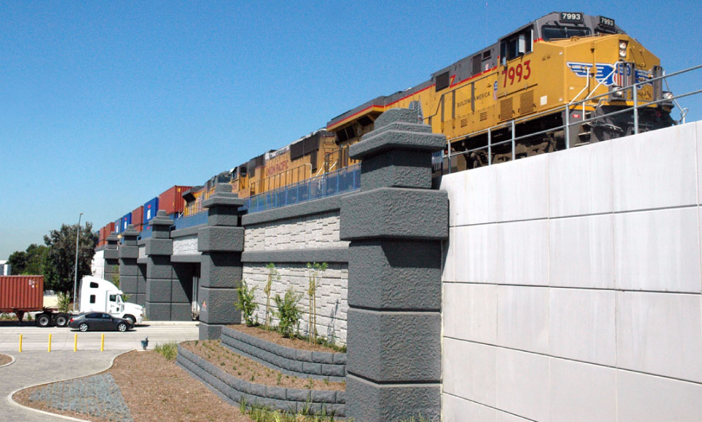 Completed MSE Wall Project for High-Speed Railway Application