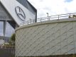 Side View of Mercedes-Benz Stadium Northside Drive Pedestrian Bridge