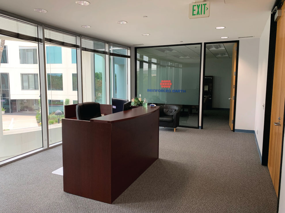 Interior of RECo Southwest Region Office in Laguna Hills, California