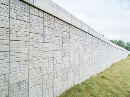 Norfolk Southern Railroad Reinforced Wall