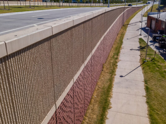 Oklahoma City Crosstown Boulevard Wall Close Up