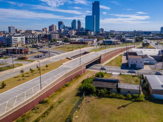 Oklahoma City Crosstown Boulevard MSE Wall